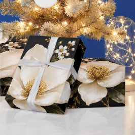 Luxus-Magnolien-Blumen-Nahtloses Muster Kunstwerk Geschenkpapier