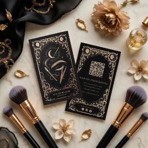 Luxus-Make-up-Artist Vintage Celestial Visitenkarte
