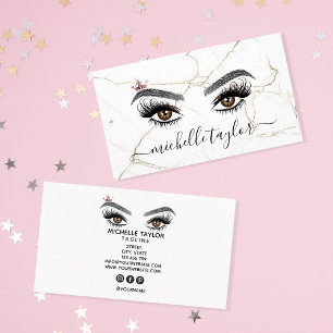 Luxus Makeup Künstler Beauty Lash Extension eye Visitenkarte