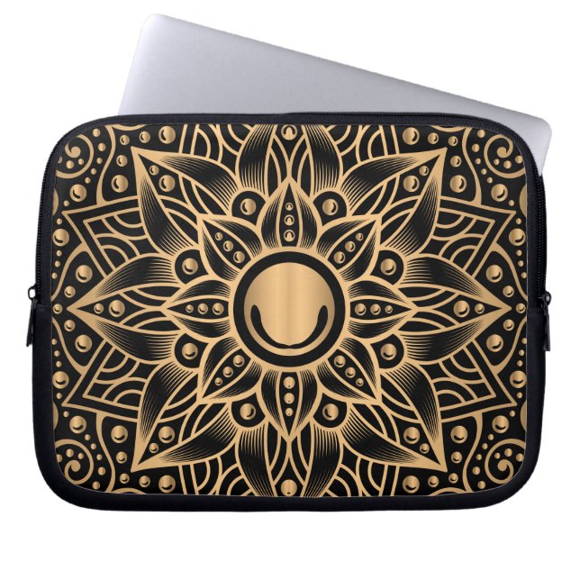 Luxus Mandala 12 Laptopschutzhülle (Vorderseite)