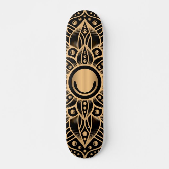 Luxus Mandala 12 Skateboard (Vorne)
