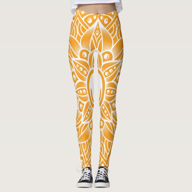Luxus Mandala 13 Leggings (Vorderseite)