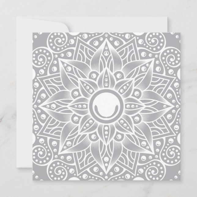 Luxus Mandala 14 Feiertagskarte (Vorderseite)
