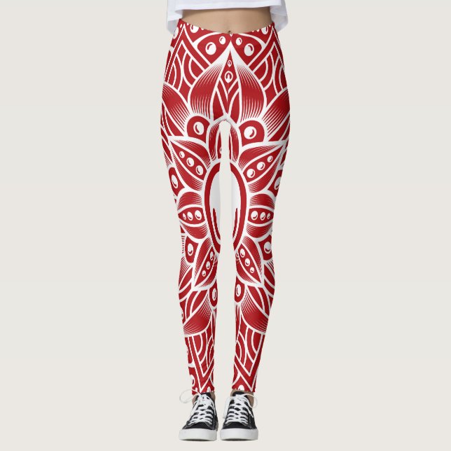 Luxus Mandala 15 Leggings (Vorderseite)