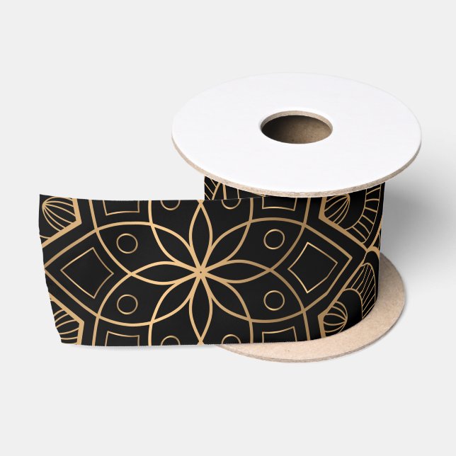 Luxus Mandala 3 Satinband (Spule)