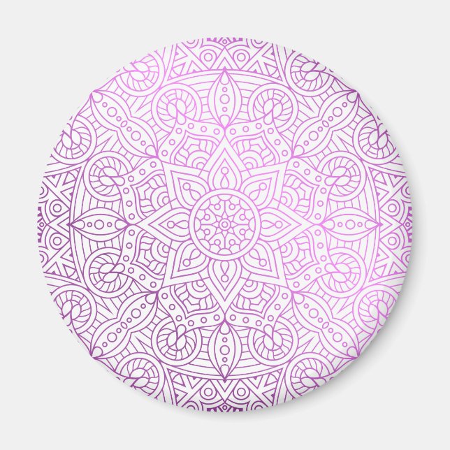 Luxus Mandala 40 Magnet (Vorne)