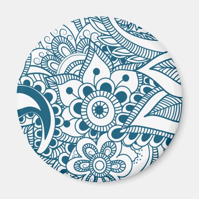 Luxus Mandala 47 Magnet (Vorne)
