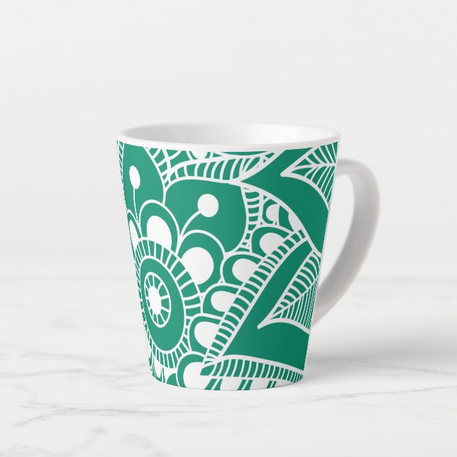 Luxus Mandala 48 Milchtasse (Rechte Ecke)