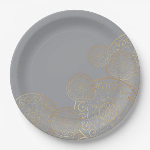 Luxus Mandala 49 Pappteller