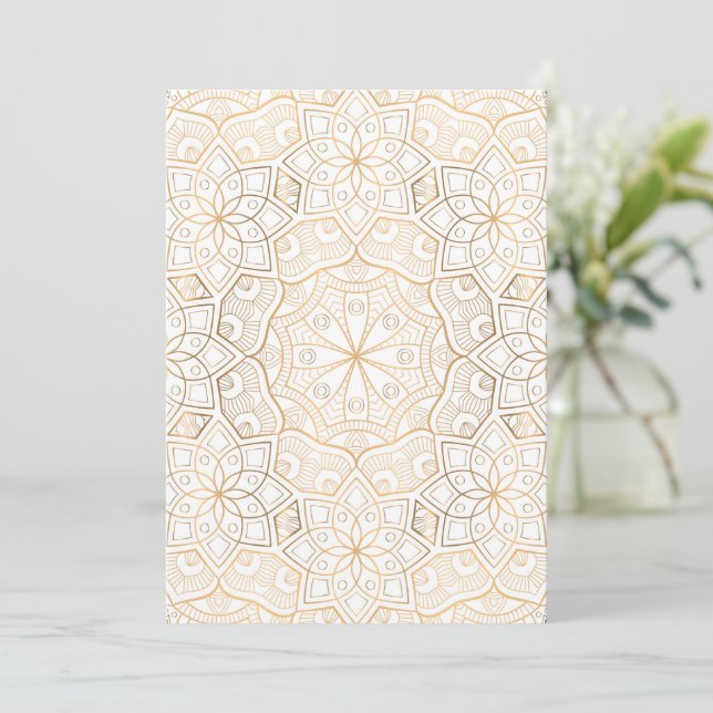 Luxus Mandala 4 Karte (Stehend Vorderseite)