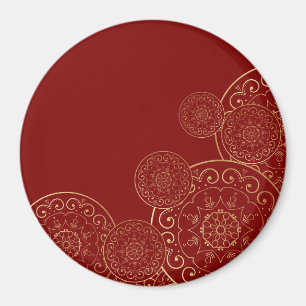 Luxus Mandala 50 Magnet