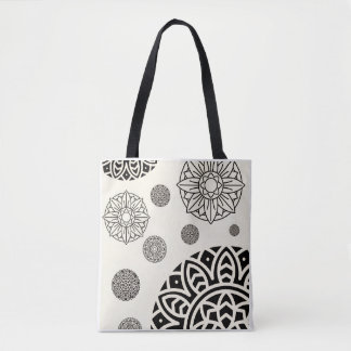 Luxus-Mandala-Kunst-Schulter-Tote-Tasche