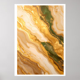 Luxus-Marmor-Abstrakte Wanddekoration Poster
