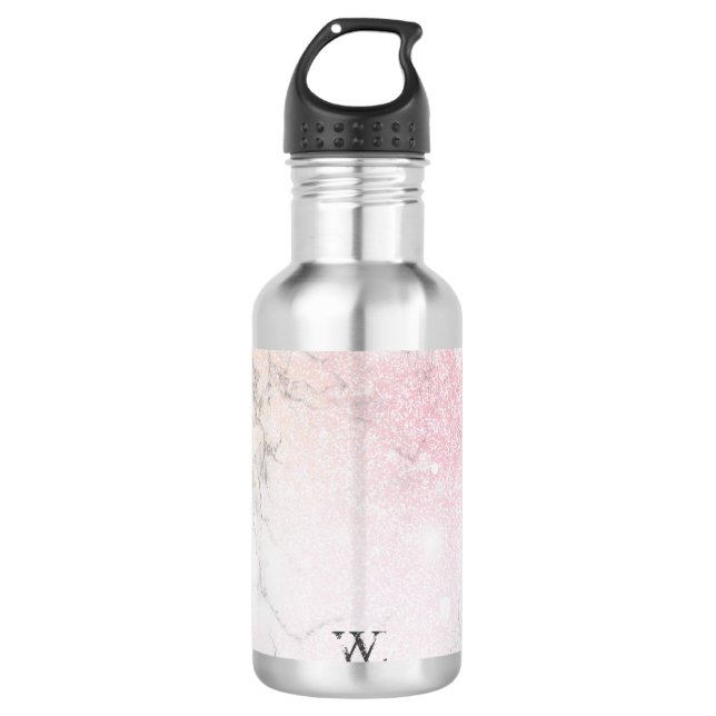 Luxus-Marmor Personalisiert Edelstahlflasche (Vorderseite)