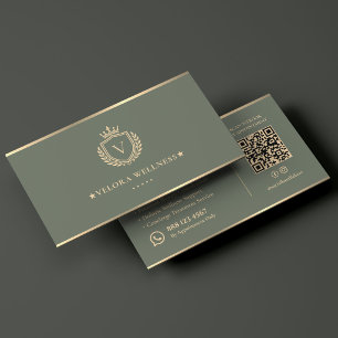 Luxus-Med-Spa-Wellness-Therapeut Crest Sage Visitenkarte