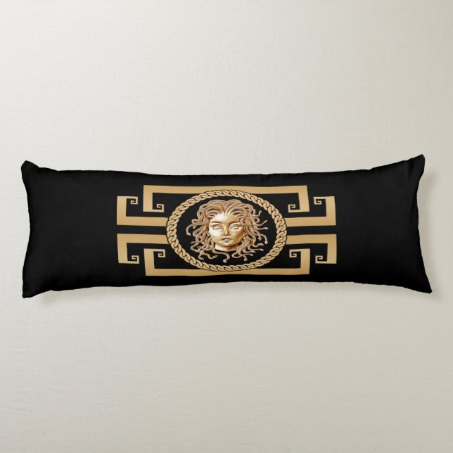 Luxus Medusa Gold Body Pillow Seitenschläferkissen (Rückseite)