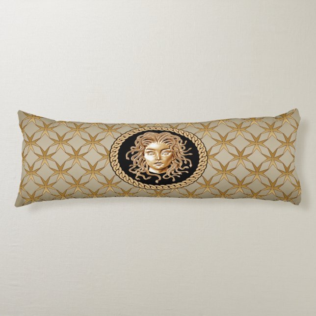 Luxus Medusa Gold Body Pillow Seitenschläferkissen (Vorderseite)
