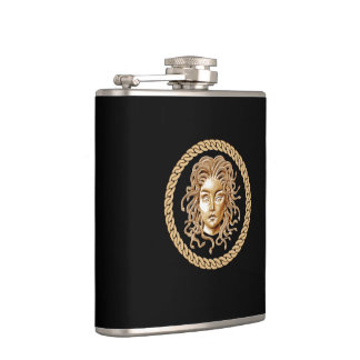 Luxus Medusa Gold Flasche Flachmann