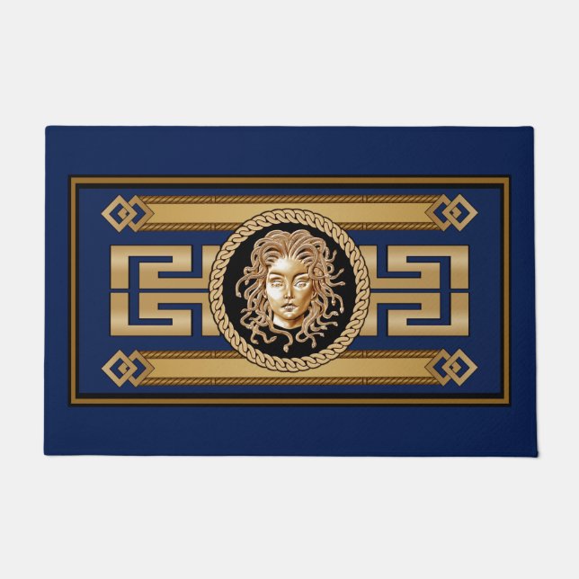 Luxus Medusa Head Gold Doormat Fußmatte (Vorderseite)