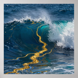 Luxus-Meeresströmungen Poster