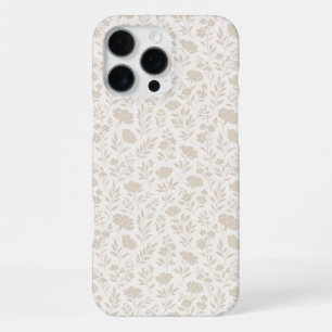 Luxus Minimal Botanisches Muster iPhone 16 Pro Max Hülle