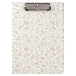 Luxus Minimal Botanisches Muster Klemmbrett