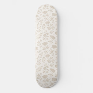 Luxus Minimal Botanisches Muster Skateboard