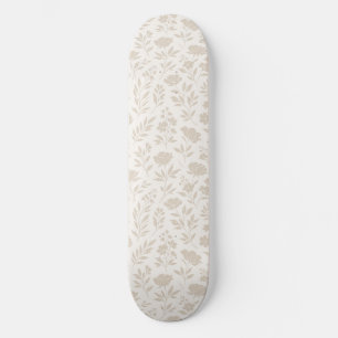 Luxus Minimal Botanisches Muster Skateboard