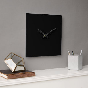 Luxus-Minimalist Back to School Quadratische Wanduhr