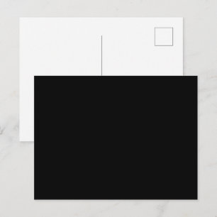 Luxus-Minimalist-Black-Weihnachtskollektion Feiertagspostkarte