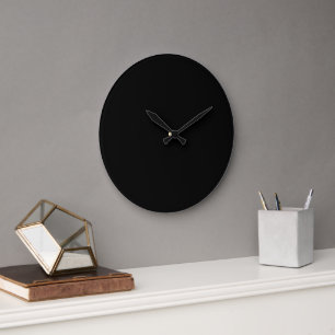 Luxus-Minimalist-Black-Weihnachtskollektion Große Wanduhr