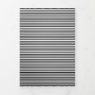 Luxus-Minimalist-Streifen-Weihnachtskarte Dreifach Gefaltete Urlaubskarte