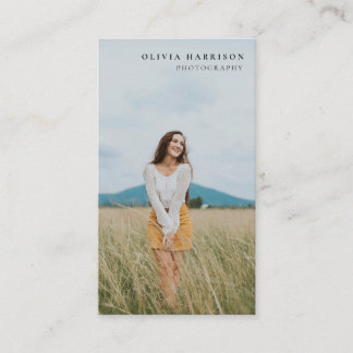 Luxus Minimalistisch Fotografy Business Card Visitenkarte