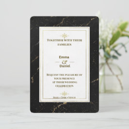 Luxus Minimalistische Hochzeitseinladung Elegant G Einladung