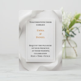 Luxus Minimalistische Hochzeitseinladung Elegant G Einladung