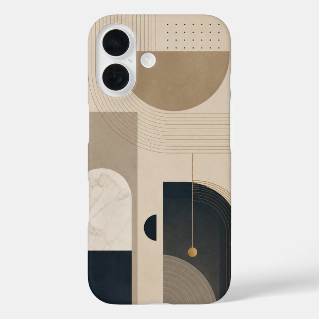 Luxus minimalistisches geometrisches abstraktes De Case-Mate iPhone Hülle (Rückseite)