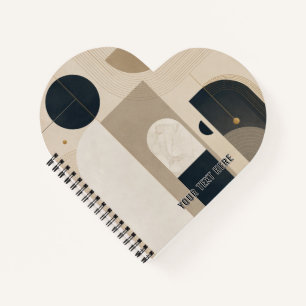 Luxus minimalistisches geometrisches abstraktes De Notizbuch