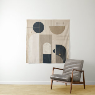 Luxus-Minimalistisches Geometrisches Abstraktes Ku Wandteppich