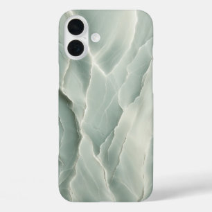 Luxus-Mintgrüner-Onyx-Handyhülle Elegant Leuchtend iPhone 16 Plus Hülle