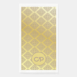 Luxus Mit Monogramm Gold Vintager Stil Serviette