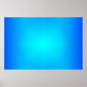 Luxus Moderne Blaue Kunst Himmel Sonne Buntglas Poster