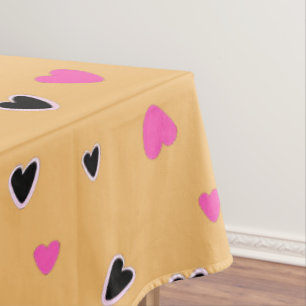 Luxus Moderne Elegante Liebe Goldenes Herz Tischdecke