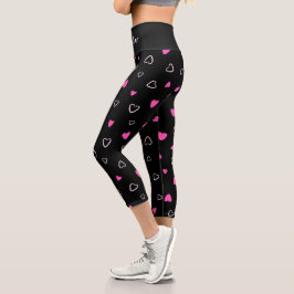 Luxus Moderne Elegante Liebe Herz Capri Leggings