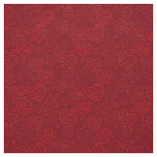 Luxus Moderne Elegante Liebe Rotes Herz Stoff