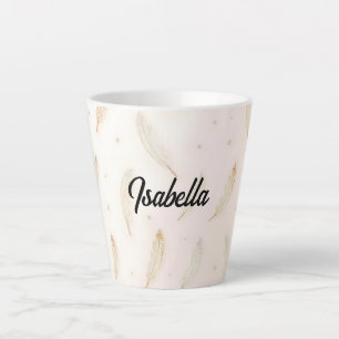 Luxus Moderne Federn Boho Kollektion Milchtasse