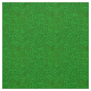 Luxus Moderne grüne, natürliche Blütenschmetterlin Stoff