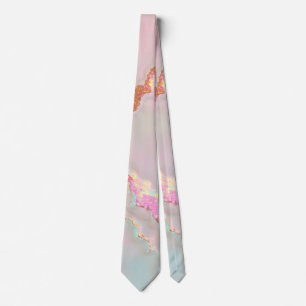 Luxus Moderne Rosé-Weich-Mint-Gold-Kollektion Krawatte