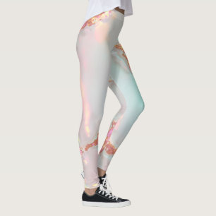 Luxus Moderne Rosé-Weich-Mint-Gold-Kollektion Leggings