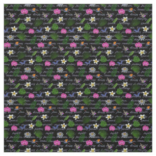 Luxus Moderne tropische natürliche Blütenschmetter Stoff