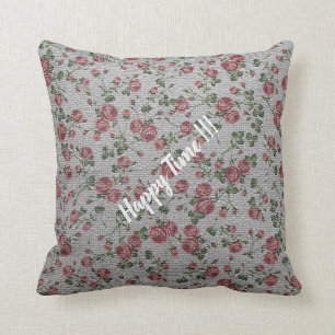Luxus Moderne Vintage Florale Rose Kissen